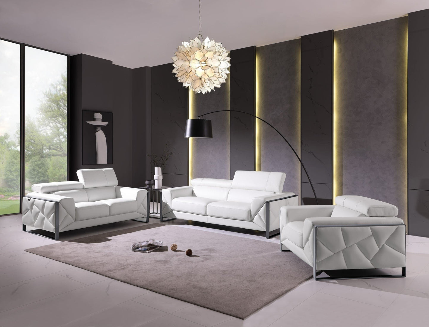by Global United Sofa Global United 903 - Divanitalia 3PC Sofa Set