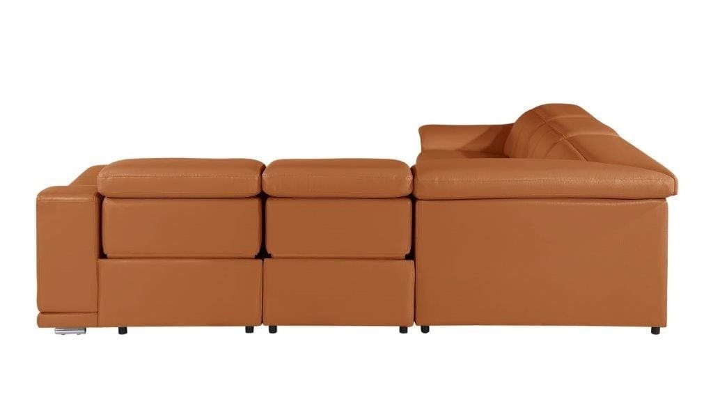 by Global United Sofa Global United 9762 - Divanitalia 3-Power Reclining 5PC Sectional