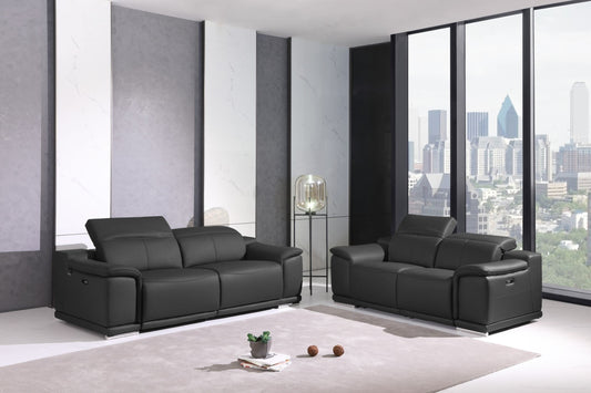 by Global United Sofa Global United 9762 - Divanitalia Power Reclining 2PC Sofa Set