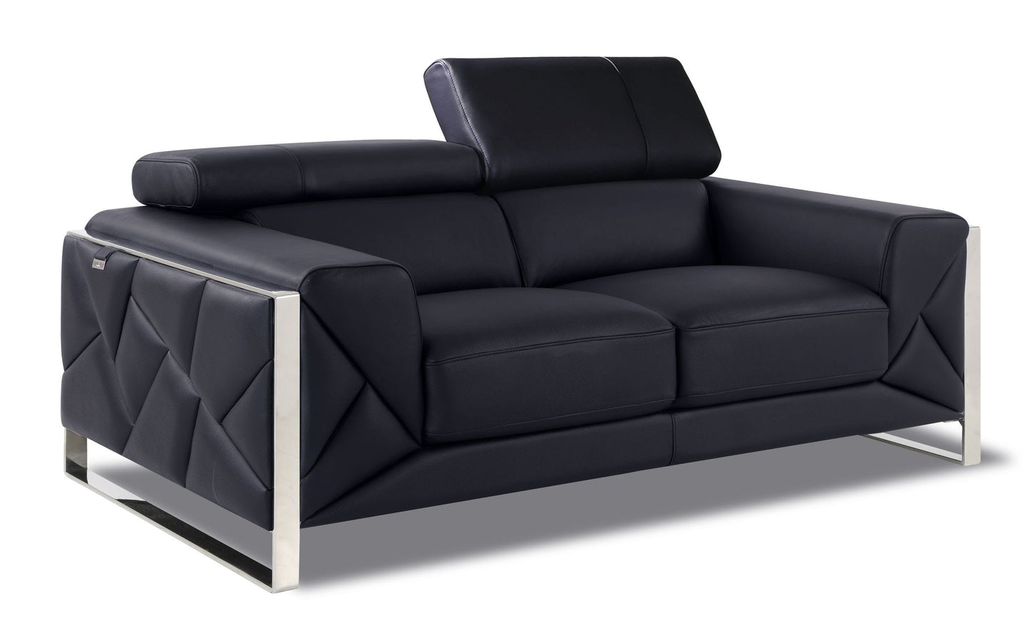 by Global United Sofa Loveseat / Black Global United 903 - Divanitalia Loveseat