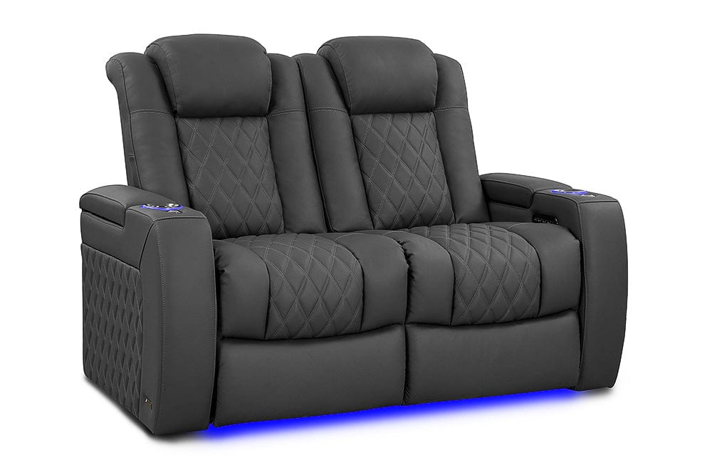 by Valencia Seating Sofa Row of 2 Loveseat | Width: 61.5" Height: 43.5" Depth: 39.75" / Graphite Valencia Tuscany Ultimate Edition