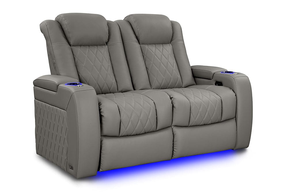 by Valencia Seating Sofa Row of 2 - Loveseat | Width: 61.5" Height: 43.5" Depth: 40" / Stone Valencia Tuscany Vegan Edition