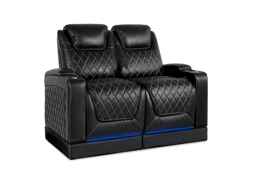 by Valencia Seating Sofa Row of 2 Loveseat | Width: 62.75” Height: 49.75” Depth: 38” – copy / Midnight Black Valencia Oslo Theater Seating With Risers