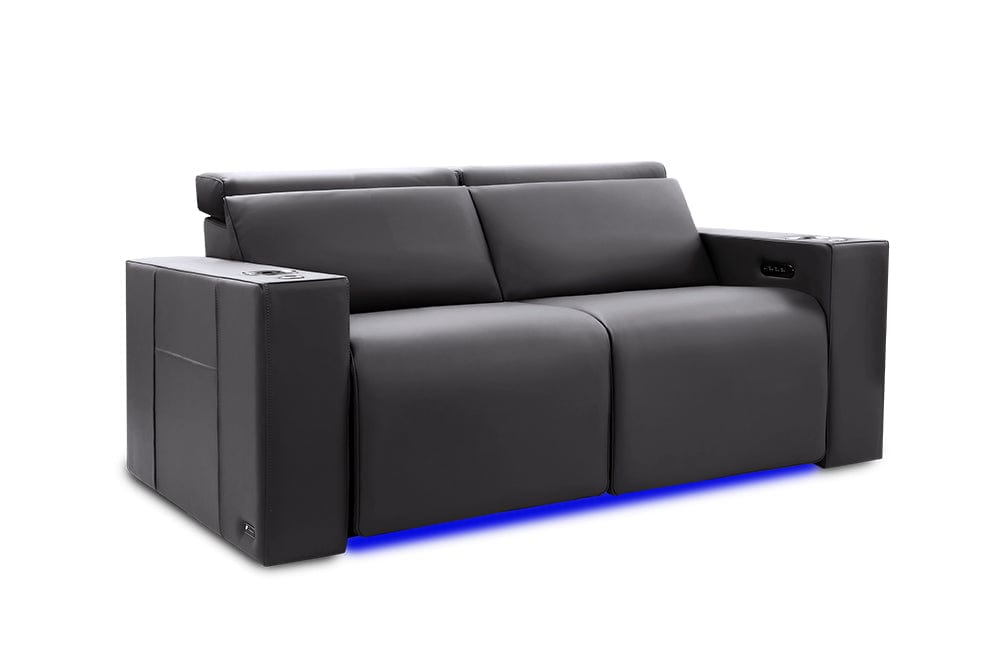 by Valencia Seating Sofa Row of 2 - Loveseat | Width: 62" Height: 33" Depth: 39" / Graphite Valencia Barcelona Ultimate Luxury Edition