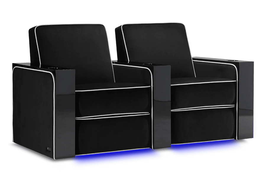 by Valencia Seating Sofa Row of 2 - Loveseat | Width: 62" Height: 37" Depth: 35.5" / Raven Valencia Naples Elegance