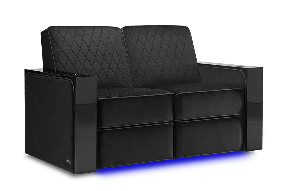 by Valencia Seating Sofa Row of 2 - Loveseat | Width: 62" Height: 37" Depth: 35.5" / Raven Valencia Naples Prestige