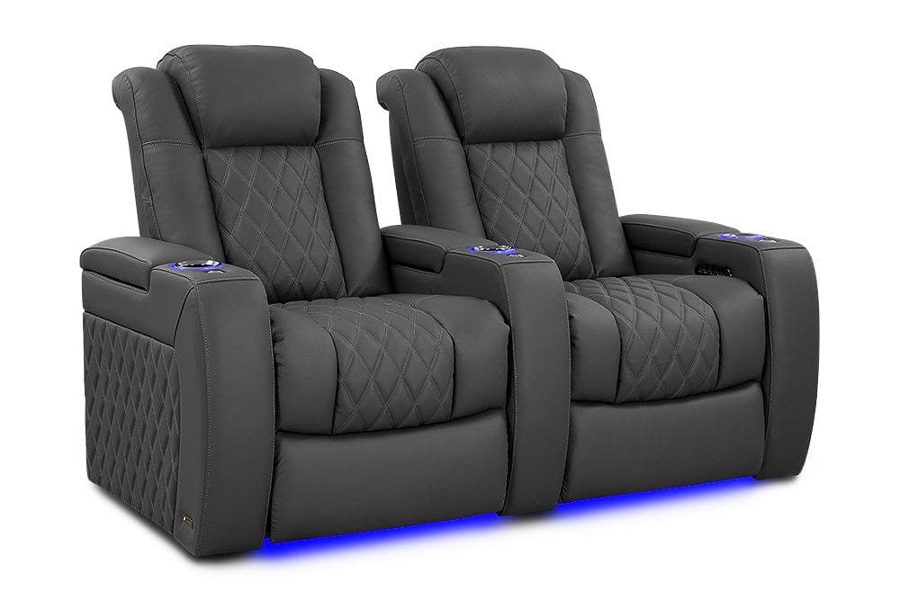 by Valencia Seating Sofa Row of 2 | Width: 68.25" Height: 43.5" Depth: 39.75" / Graphite Valencia Tuscany Ultimate Edition