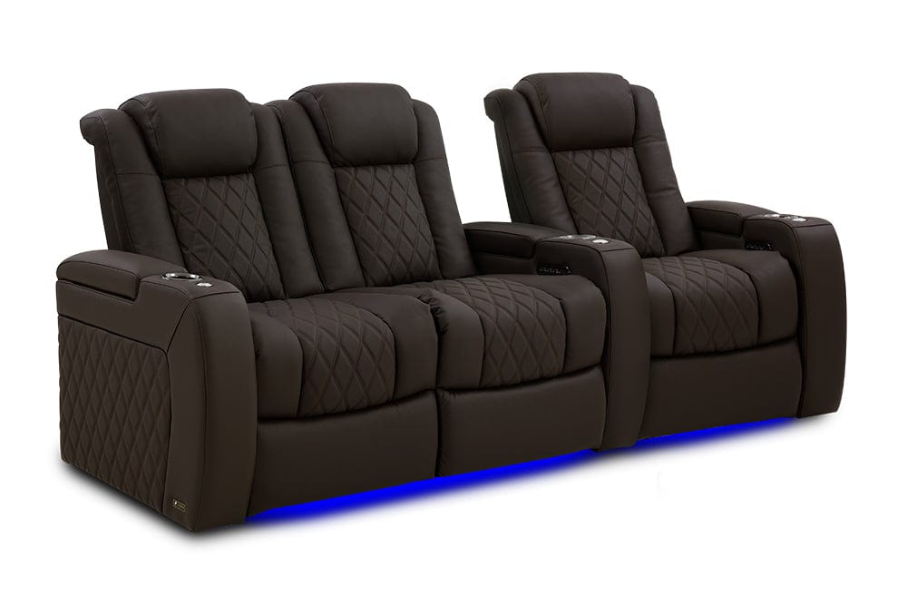 by Valencia Seating Sofa Row of 3 - Loveseat Left | Width: 92.25" Height: 43.5" Depth: 39.75" / Dark Roast Valencia Tuscany Ultimate Edition