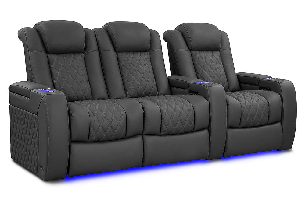 by Valencia Seating Sofa Row of 3 - Loveseat Left | Width: 92.25" Height: 43.5" Depth: 39.75" / Graphite Valencia Tuscany Ultimate Edition
