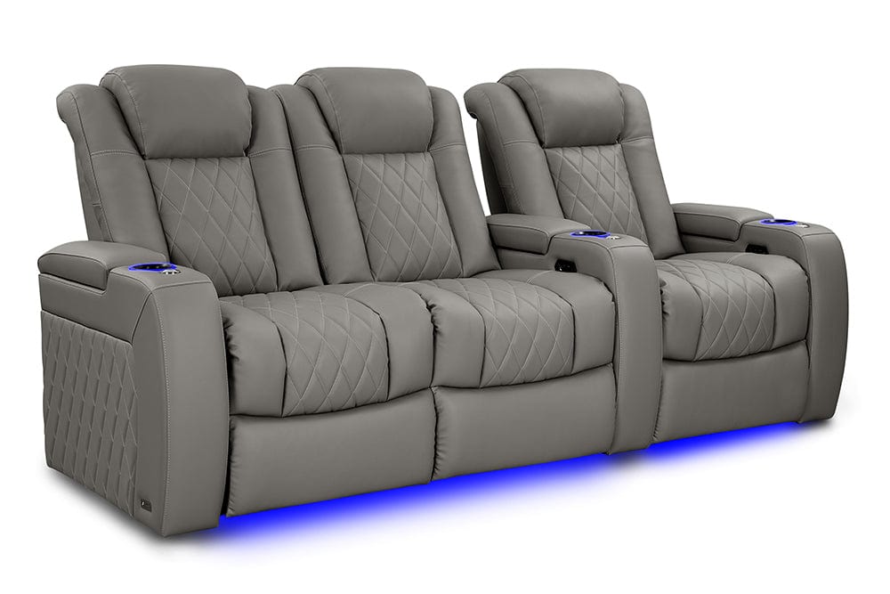 by Valencia Seating Sofa Row of 3 - Loveseat Left | Width: 99.25" Height: 43.5" Depth: 40" / Stone Valencia Tuscany Vegan Edition