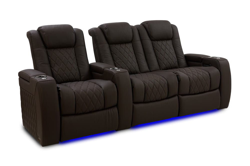 by Valencia Seating Sofa Row of 3 - Loveseat Right | Width: 92.25" Height: 43.5" Depth: 39.75" / Dark Roast Valencia Tuscany Ultimate Edition