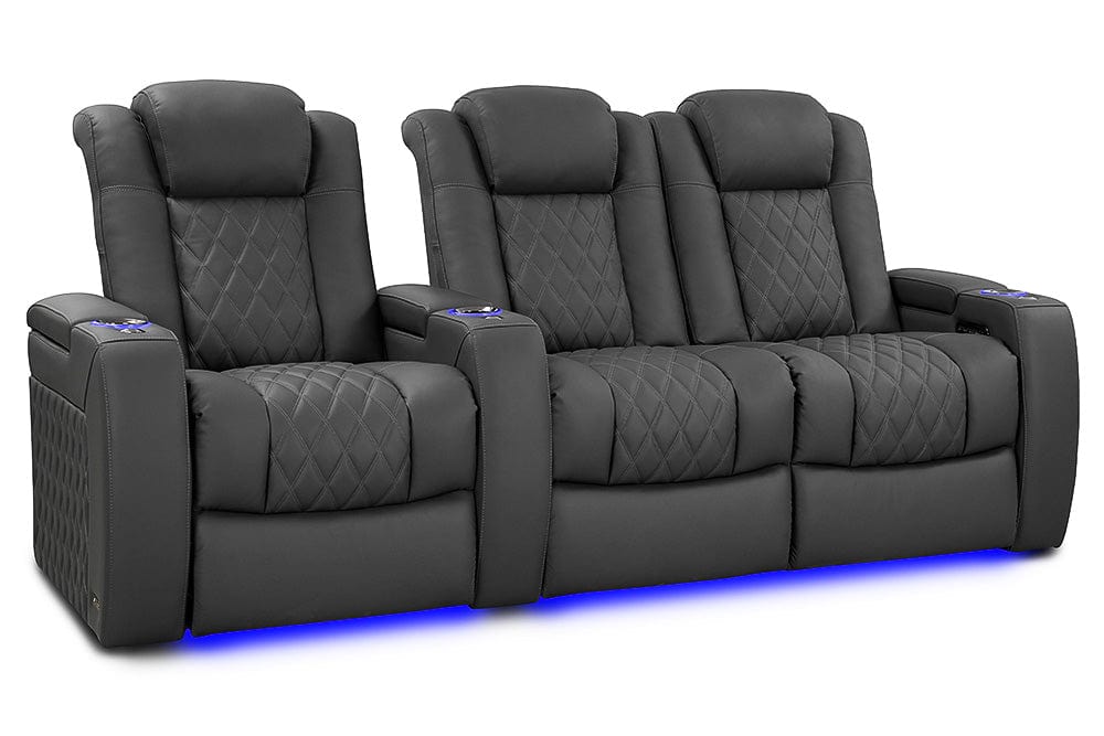by Valencia Seating Sofa Row of 3 - Loveseat Right | Width: 92.25" Height: 43.5" Depth: 39.75" / Graphite Valencia Tuscany Ultimate Edition