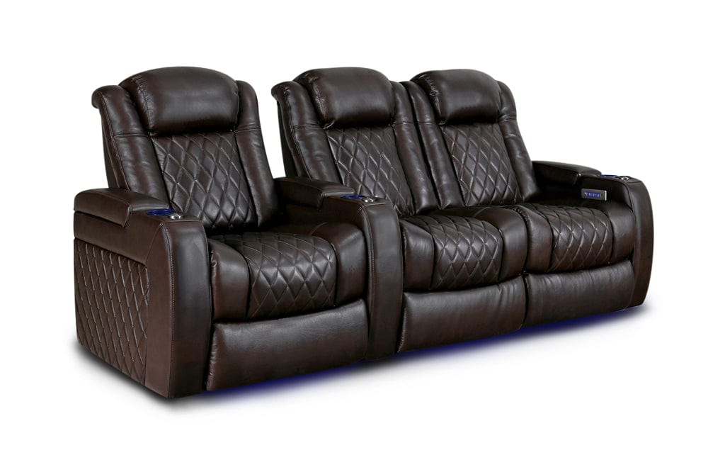 by Valencia Seating Sofa Row of 3 | Loveseat Right | Width: 96.75" Height: 46" Depth: 39.5" / Dark Chocolate / Heavy Duty (400LB Sitting Weight Limit) Valencia Tuscany XL