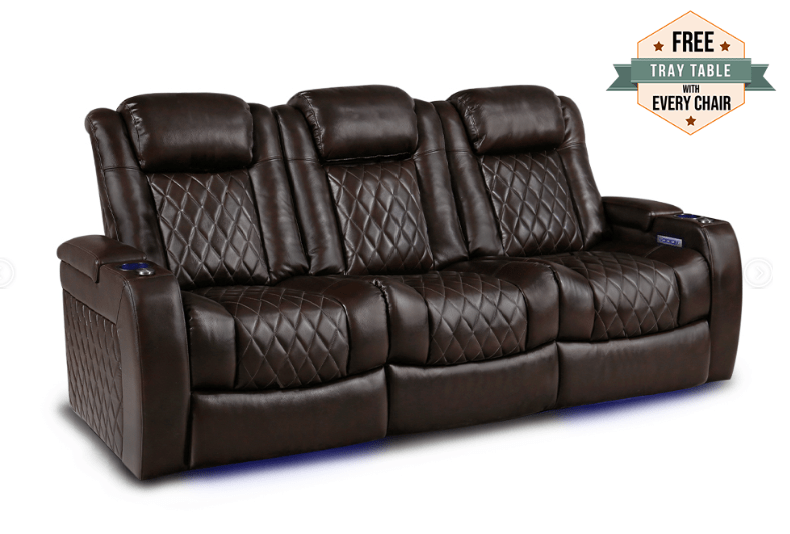 by Valencia Seating Sofa Row of 3 | Loveseat | Width: 90" Height: 46" Depth: 39.5" / Dark Chocolate / Regular Spec (300LB Sitting Weight Limit) Valencia Tuscany XL