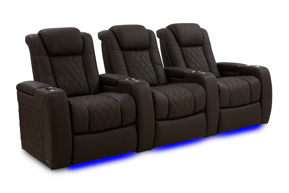by Valencia Seating Sofa Row of 3 | Width: 99" Height: 43.5" Depth: 39.75" / Dark Roast Valencia Tuscany Ultimate Edition
