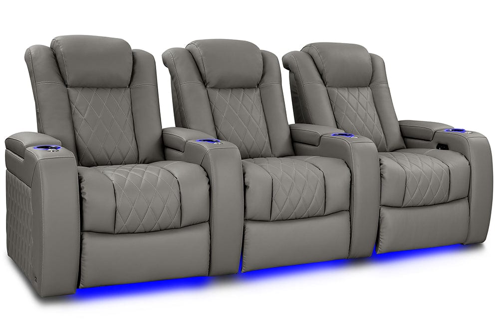 by Valencia Seating Sofa Row of 3 | Width: 99" Height: 43.5" Depth: 40" / Stone Valencia Tuscany Vegan Edition