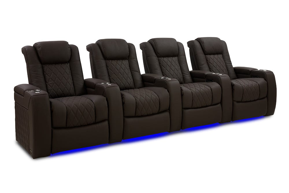 by Valencia Seating Sofa Row of 4 | Width: 129.75" Height: 43.5" Depth: 39.75" / Dark Roast Valencia Tuscany Ultimate Edition