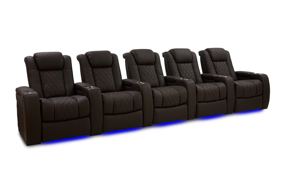 by Valencia Seating Sofa Row of 5 | Width: 160.5" Height: 43.5" Depth: 39.75" / Dark Roast Valencia Tuscany Ultimate Edition