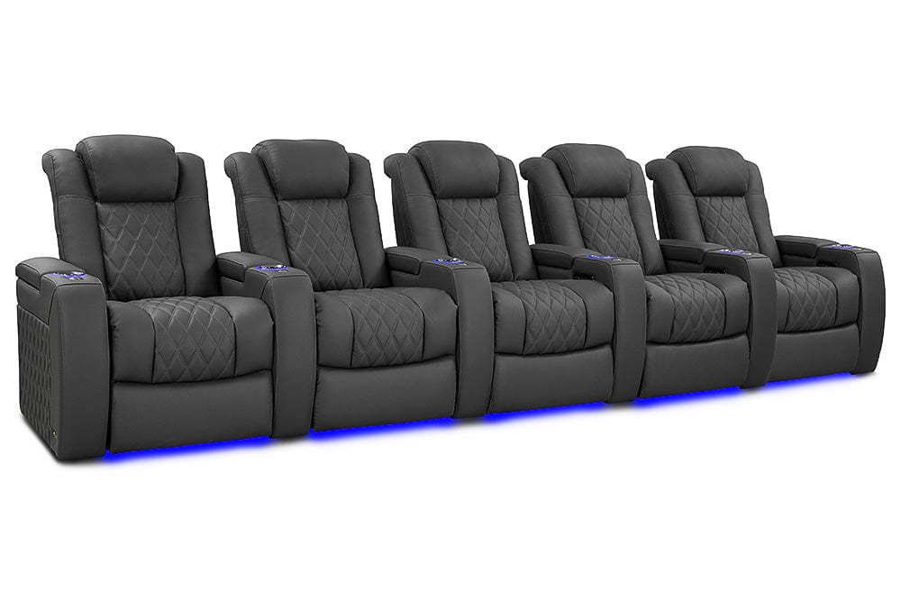 by Valencia Seating Sofa Row of 5 | Width: 160.5" Height: 43.5" Depth: 39.75" / Graphite Valencia Tuscany Ultimate Edition