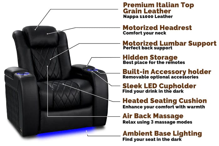 by Valencia Seating Sofa Valencia Tuscany Heat & Massage Home Edition