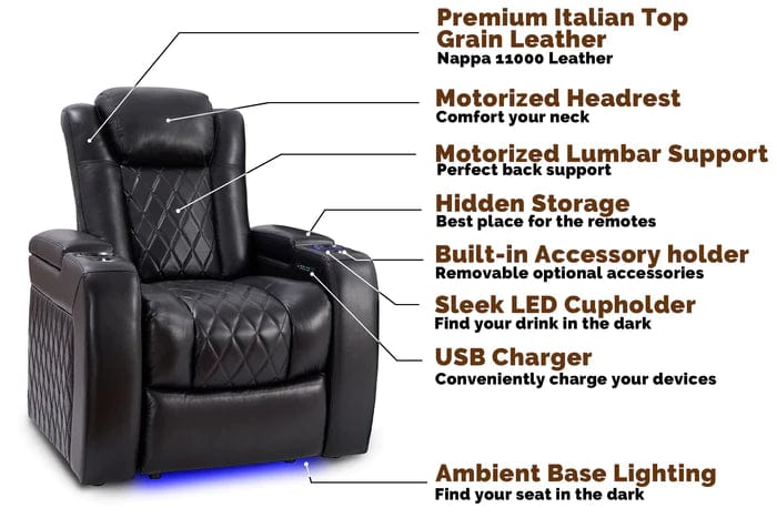 by Valencia Seating Sofa Valencia Tuscany Slim Home Theater Seating