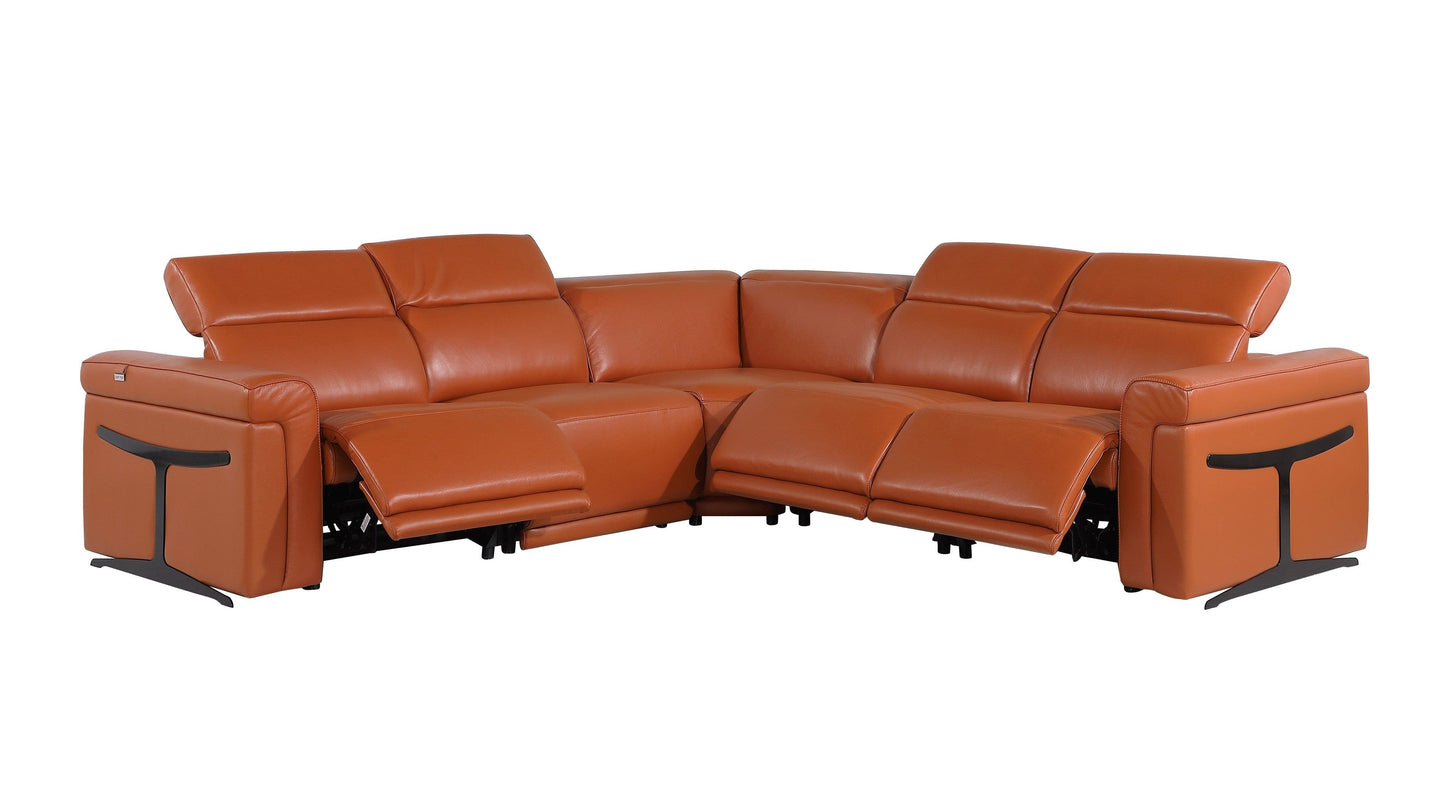 Global United Furniture Sofa Global United 1126 - Divanitalia 3-Power Reclining 5PC Sectional