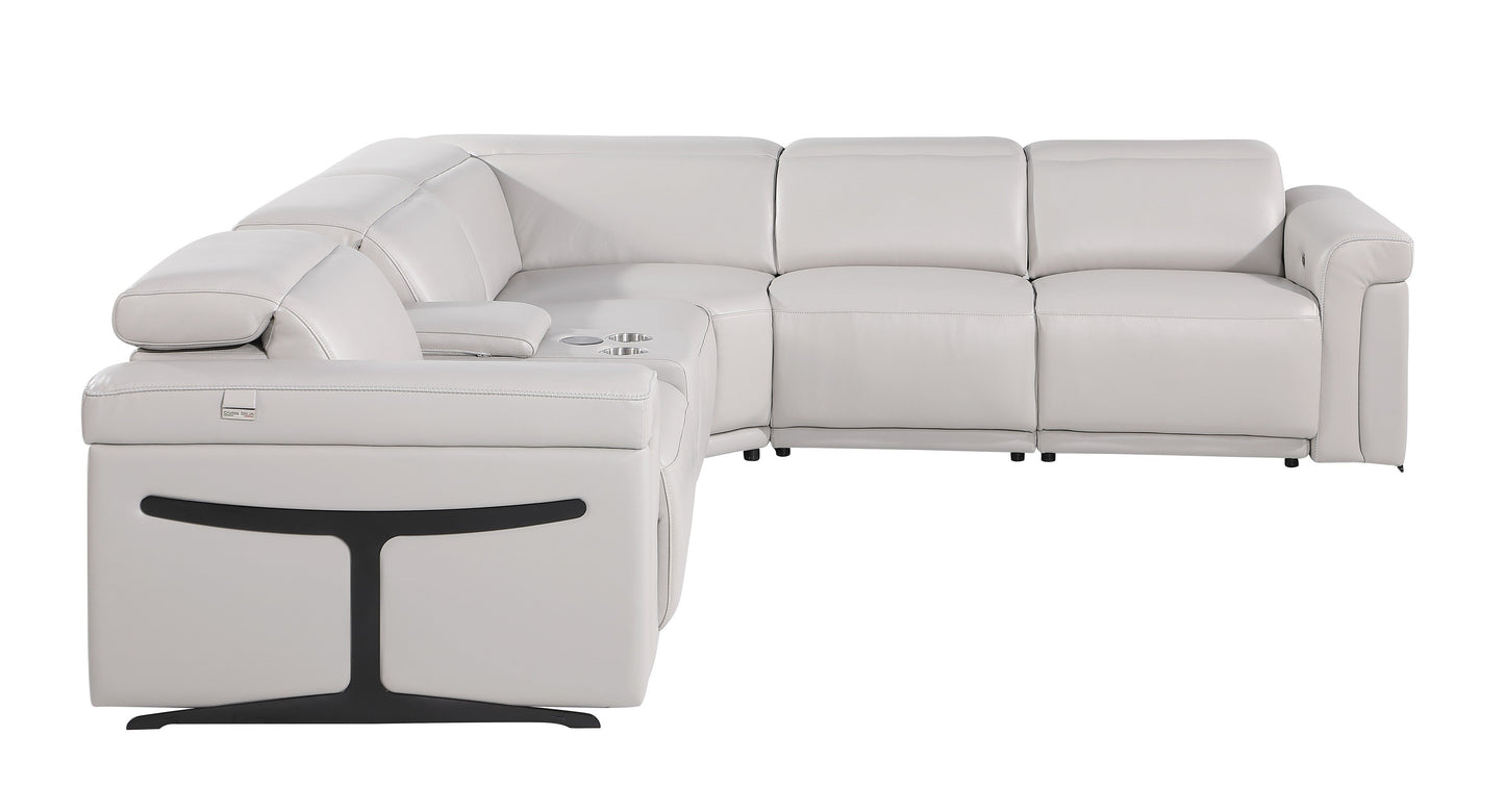 Global United Furniture Sofa Global United 1126 - Divanitalia 3-Power Reclining 6PC Sectional