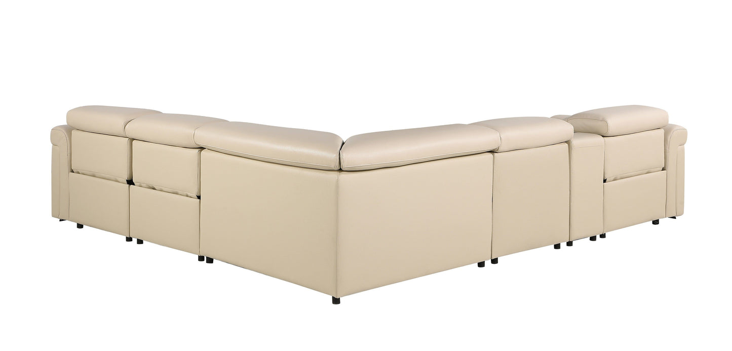Global United Furniture Sofa Global United 1126 - Divanitalia 3-Power Reclining 6PC Sectional