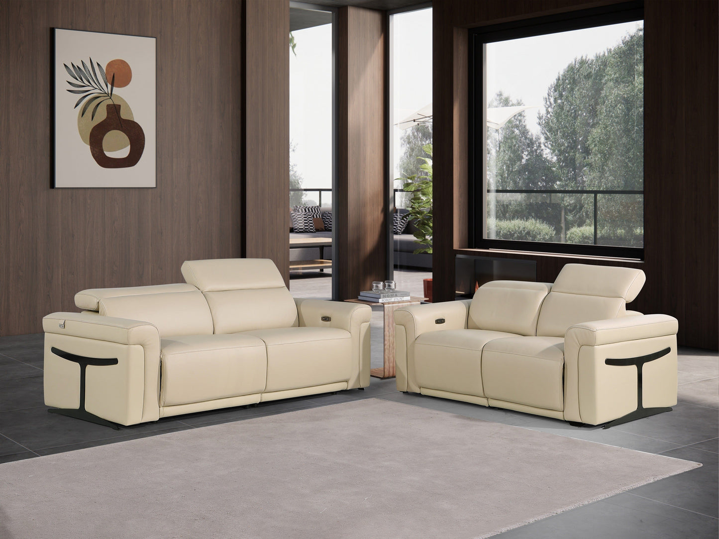 Global United Furniture Sofa Global United 1126 - Divanitalia Power Reclining 2PC Sofa Set