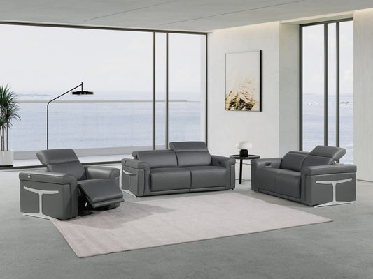 Global United Furniture Sofa Global United 1126 - Divanitalia Power Reclining 3PC Sofa Set