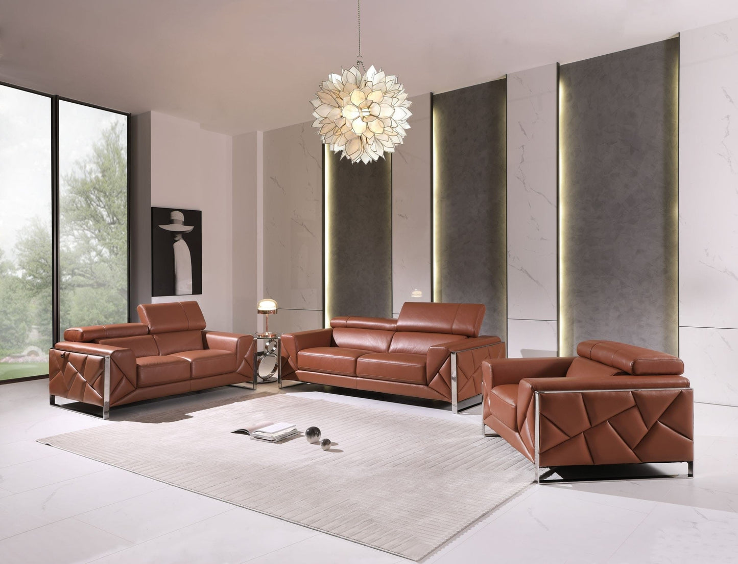 Global United Furniture Sofa Global United 903 - Divanitalia 3PC Sofa Set