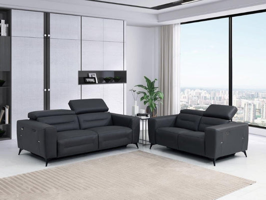 Global United Furniture Sofa Global United 989 - Divanitalia Power Reclining 2PC Sofa Set