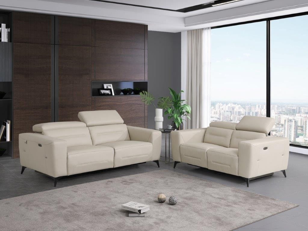 Global United Furniture Sofa Global United 989 - Divanitalia Power Reclining 2PC Sofa Set