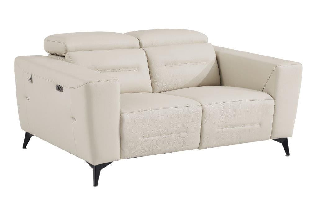 Global United Furniture Sofa Loveseat / Beige Global United 989 - Divanitalia Power Reclining Loveseat