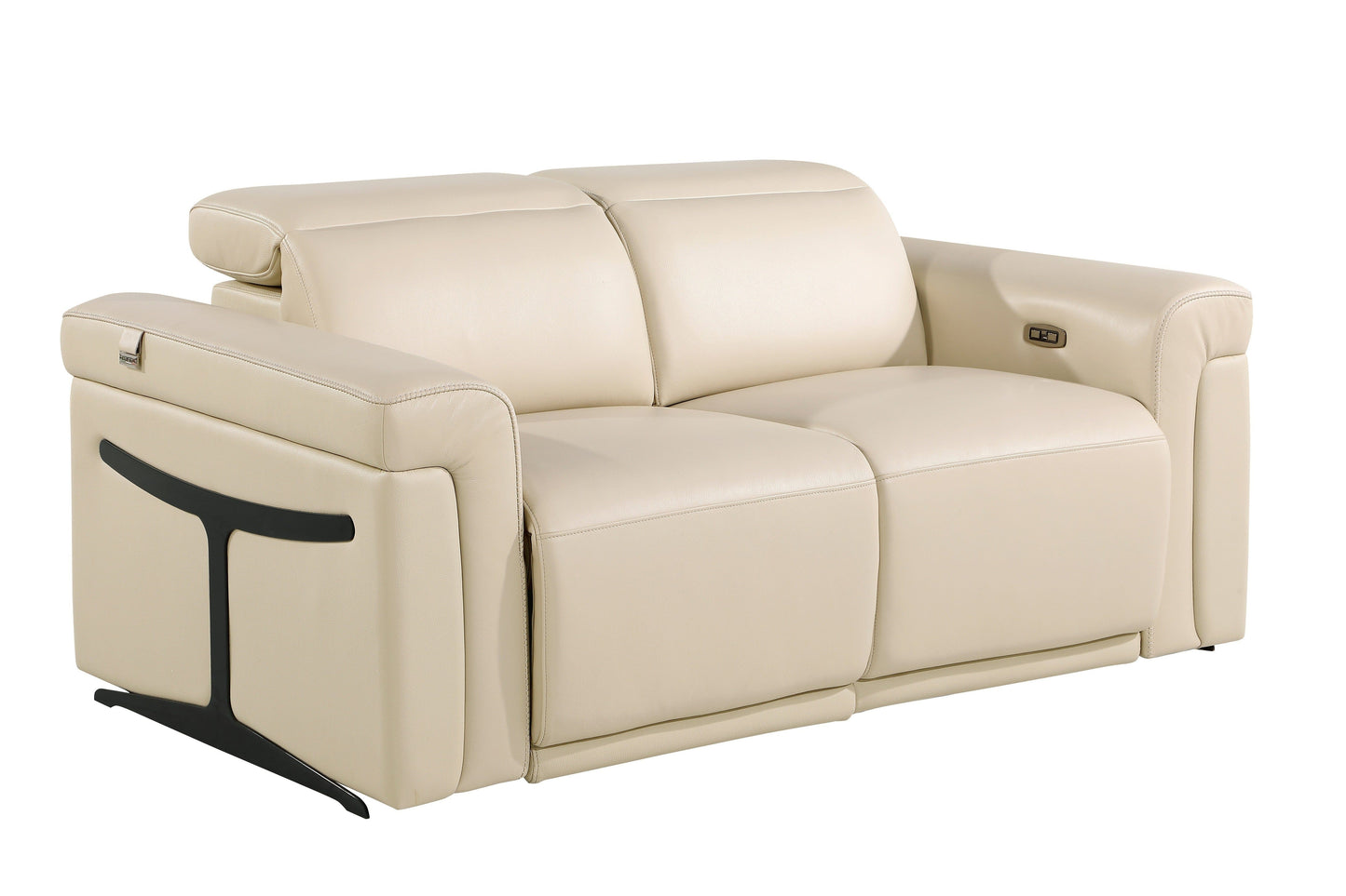 Global United Furniture Sofa Sofa / Beige Global United 1126 - Divanitalia Power Reclining Loveseat