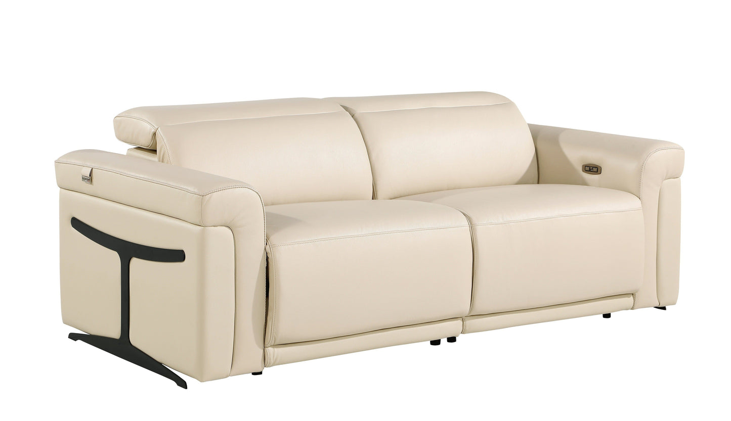 Global United Furniture Sofa Sofa / Beige Global United 1126 - Divanitalia Power Reclining Sofa