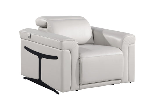 Global United Furniture Sofa Sofa / Light Gray Global United 1126 - Divanitalia Power Reclining Armchair