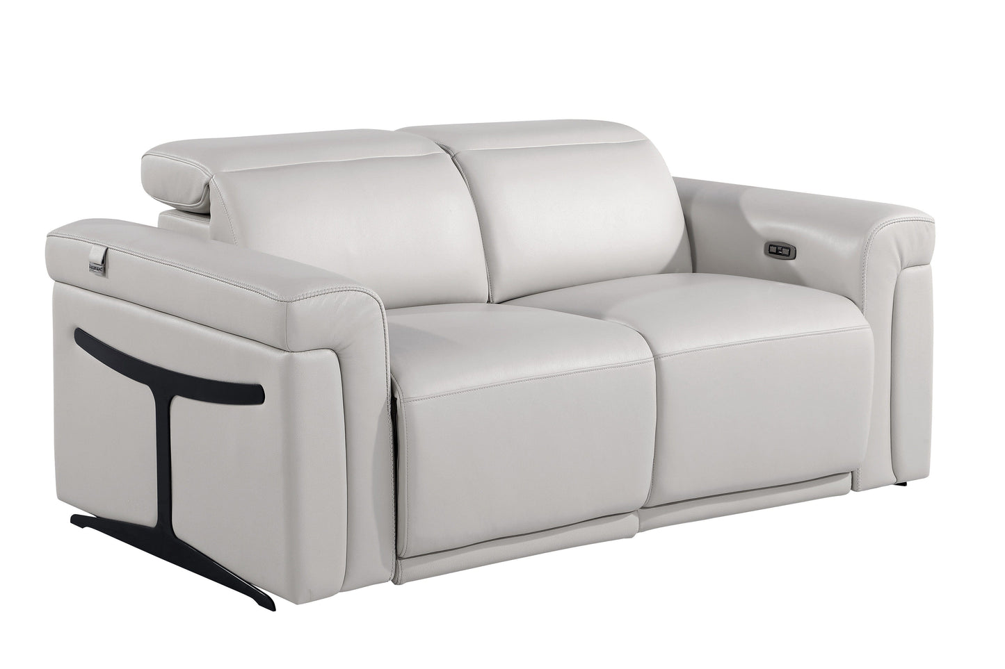 Global United Furniture Sofa Sofa / Light Gray Global United 1126 - Divanitalia Power Reclining Loveseat