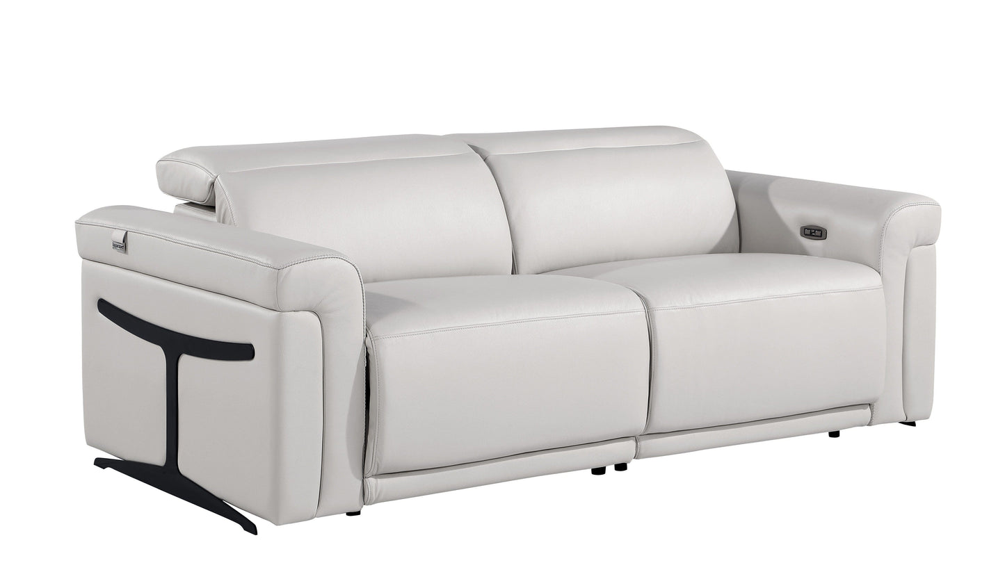 Global United Furniture Sofa Sofa / Light Gray Global United 1126 - Divanitalia Power Reclining Sofa