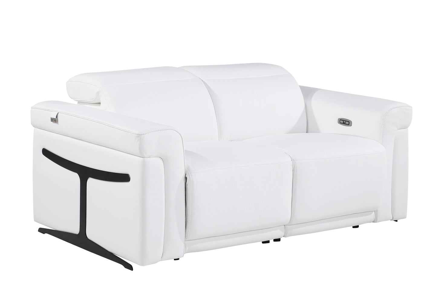 Global United Furniture Sofa Sofa / White Global United 1126 - Divanitalia Power Reclining Loveseat