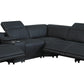 by Global United Sofa Global United 9762 - Divanitalia 3-Power Reclining 6PC Sectional w/ 1-Console