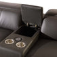 by Global United Sofa Global United 9762 - Divanitalia 3-Power Reclining 6PC Sectional w/ 1-Console