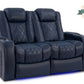 by Valencia Seating Sofa Row of 2 Loveseat | Width: 61.5" Height: 43.5" Depth: 39.25" / Navy Blue Valencia Tuscany Home Theater Seating