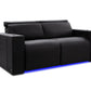 by Valencia Seating Sofa Row of 2 - Loveseat | Width: 62" Height: 35.5" Depth: 41" / Onyx Valencia Barcelona Ultimate Luxury Edition XL