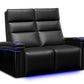 by Valencia Seating Sofa Row of 2 Loveseat | Width: 63" Height: 47" Depth: 34" / Carbon Black Valencia Monza Carbon Fiber Home Theater Seating