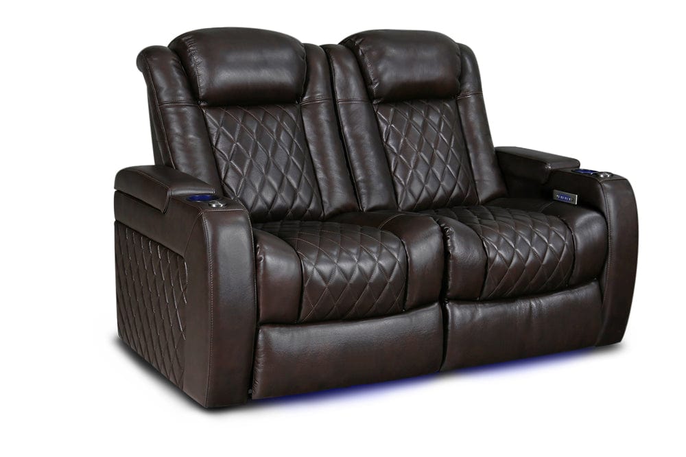 by Valencia Seating Sofa Row of 2 | Loveseat | Width: 64.25" Height: 46" Depth: 39.5" / Dark Chocolate / Heavy Duty (400LB Sitting Weight Limit) Valencia Tuscany XL