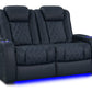by Valencia Seating Sofa Row of 2 – Loveseat | Width: 64.25" Height: 46" Depth: 39.5" / Moonlight Blue Valencia Tuscany XL Luxury Edition