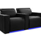 by Valencia Seating Sofa Row of 2 | Width: 69" Height: 35.5" Depth: 41" / Onyx Valencia Barcelona Ultimate Luxury Edition XL