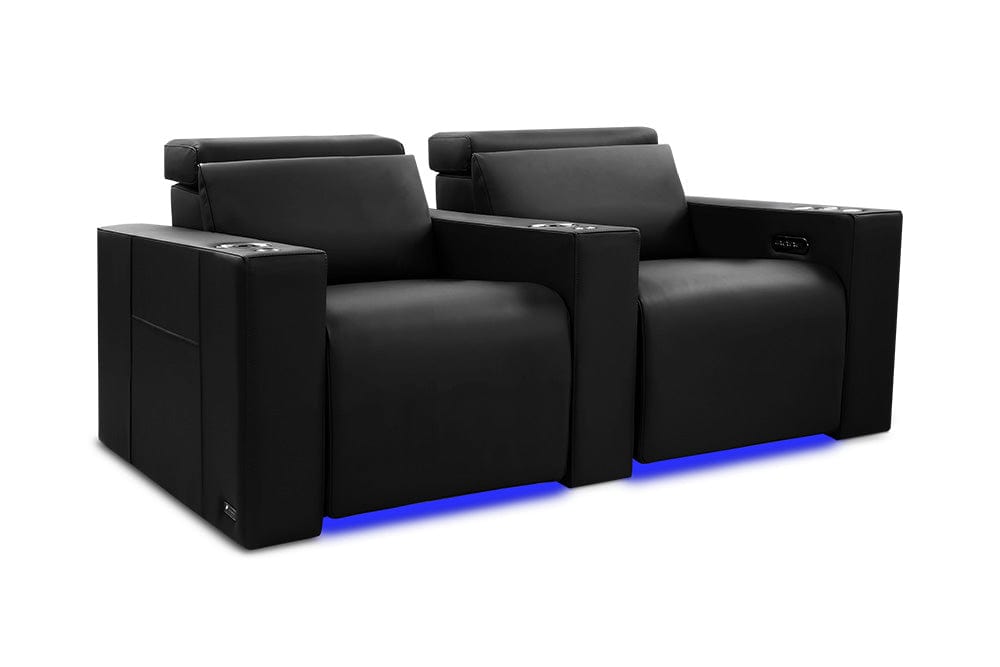 by Valencia Seating Sofa Row of 2 | Width: 69" Height: 35.5" Depth: 41" / Onyx Valencia Barcelona Ultimate Luxury Edition XL