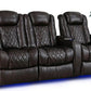 by Valencia Seating Sofa Row of 3 - Loveseat Left | Width: 92.25" Height: 43.5" Depth: 39.25" / Dark Chocolate Valencia Tuscany Home Theater Seating
